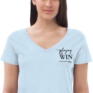 Playing To Win V-Neck T-Shirt